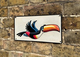 rectangular toucan plaque